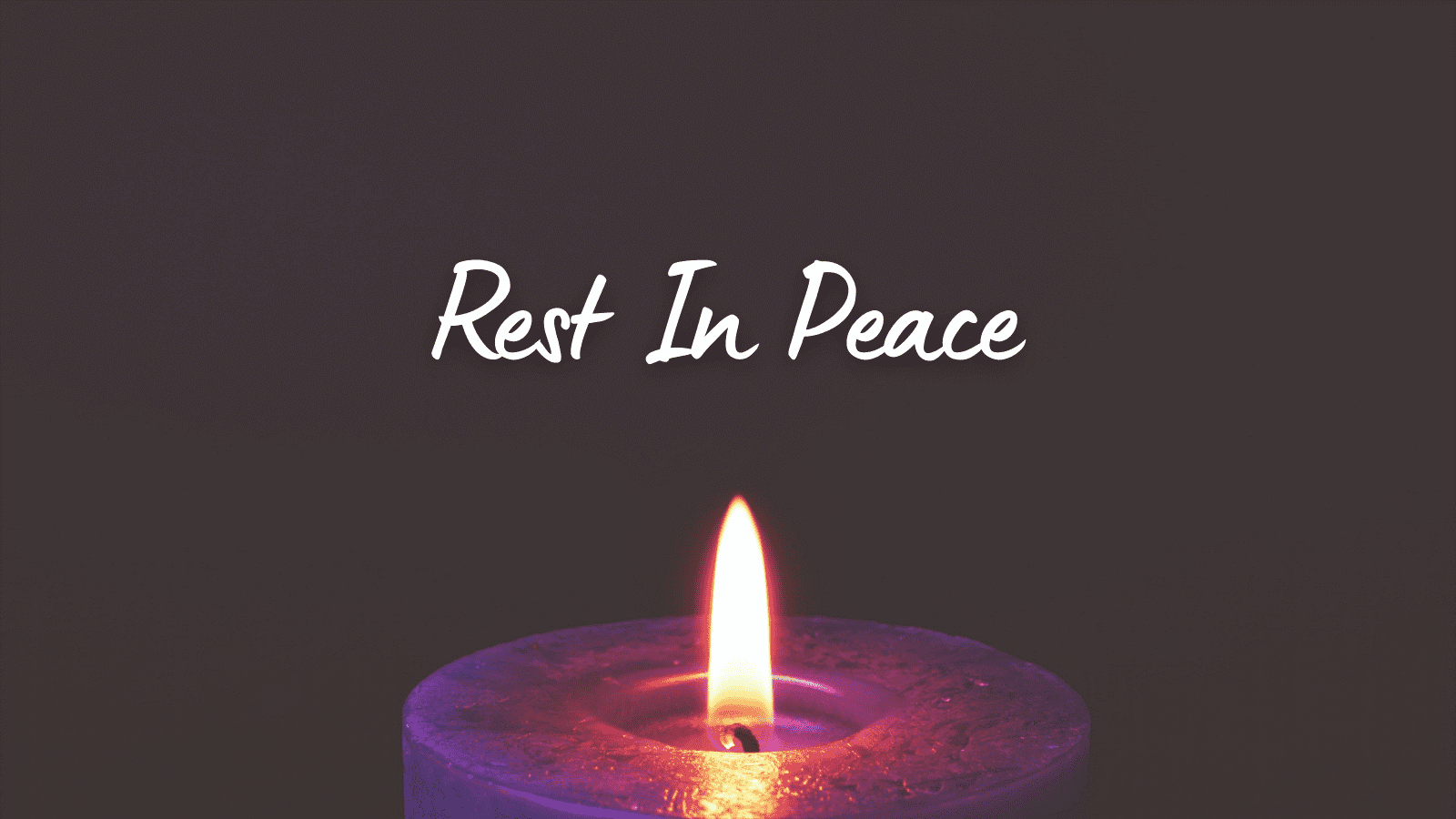 rest in peace candle